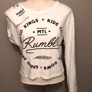 Rumblr cropped long sleeved tee